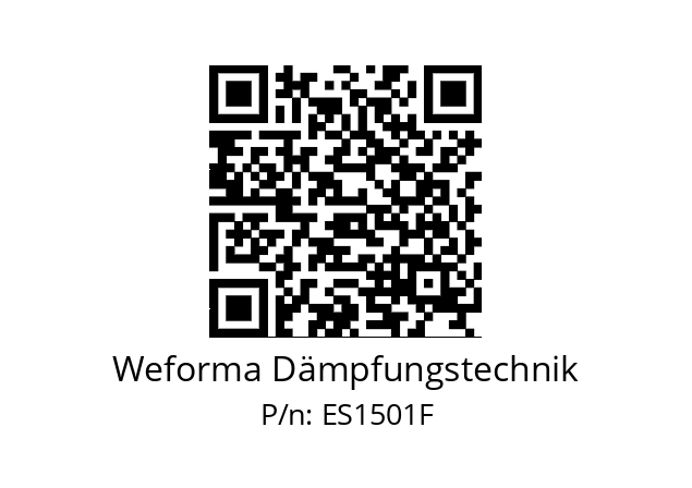   Weforma Dämpfungstechnik ES1501F