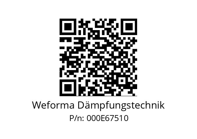   Weforma Dämpfungstechnik 000E67510