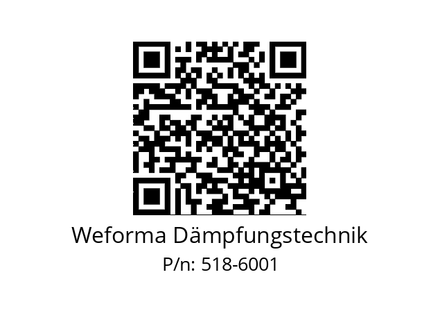   Weforma Dämpfungstechnik 518-6001