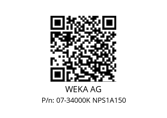   WEKA AG 07-34000K NPS1A150