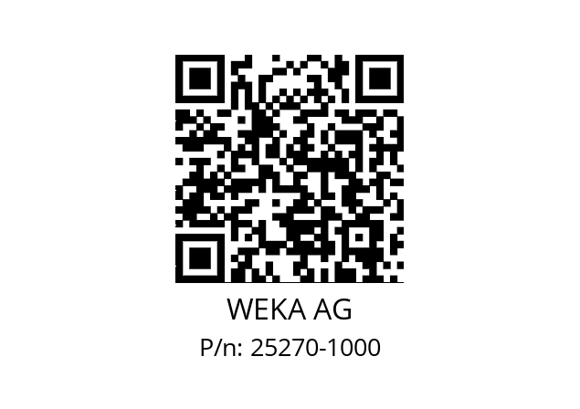   WEKA AG 25270-1000