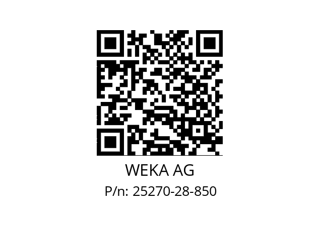   WEKA AG 25270-28-850