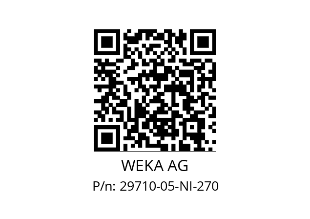   WEKA AG 29710-05-NI-270