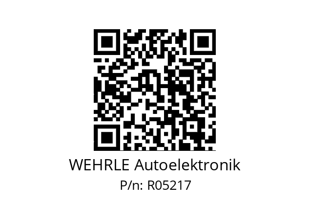   WEHRLE Autoelektronik R05217