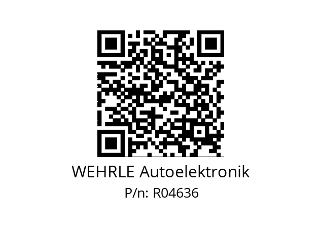   WEHRLE Autoelektronik R04636