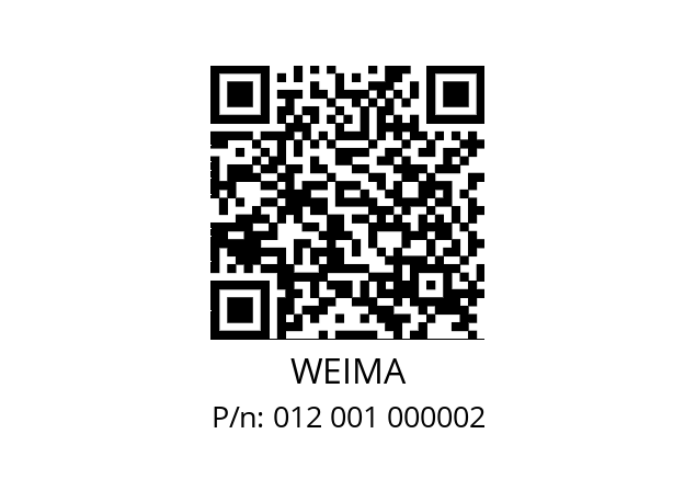  WLH400S WEIMA 012 001 000002