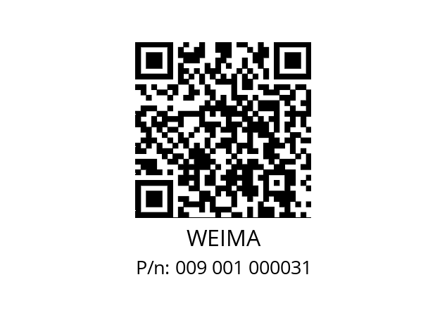   WEIMA 009 001 000031