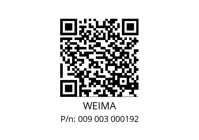   WEIMA 009 003 000192