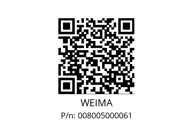   WEIMA 008005000061