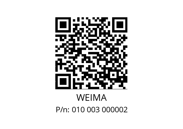   WEIMA 010 003 000002