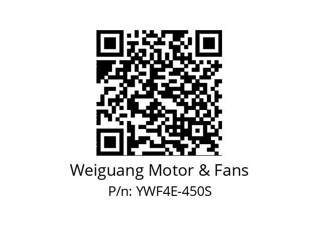   Weiguang Motor & Fans YWF4E-450S