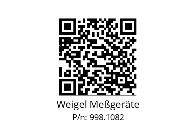   Weigel Meßgeräte 998.1082