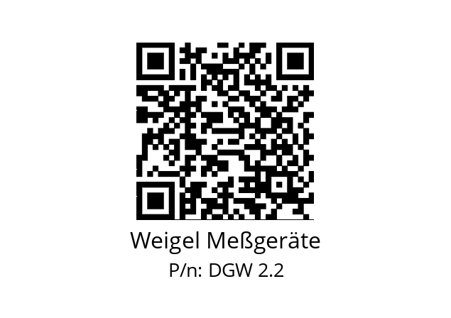   Weigel Meßgeräte DGW 2.2