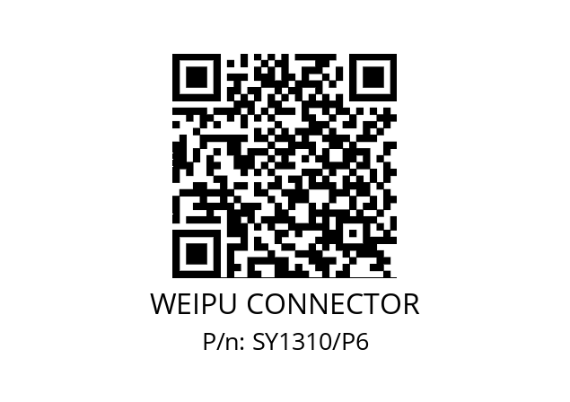   WEIPU CONNECTOR SY1310/P6