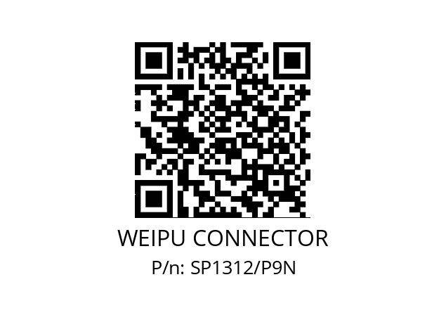   WEIPU CONNECTOR SP1312/P9N