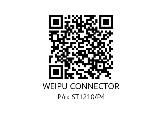   WEIPU CONNECTOR ST1210/P4