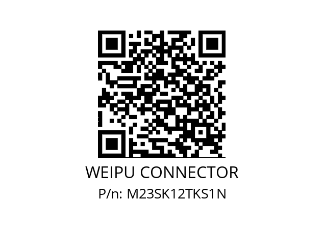   WEIPU CONNECTOR M23SK12TKS1N