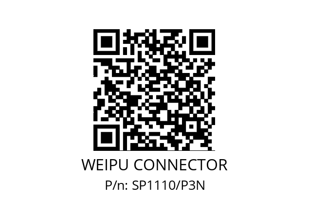   WEIPU CONNECTOR SP1110/P3N