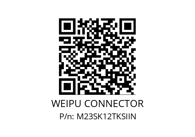   WEIPU CONNECTOR M23SK12TKSIIN