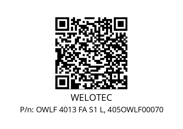   WELOTEC OWLF 4013 FA S1 L, 405OWLF00070