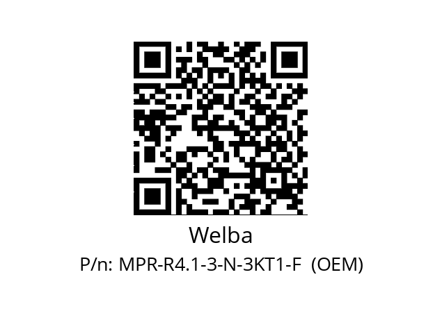   Welba MPR-R4.1-3-N-3KT1-F  (OEM)