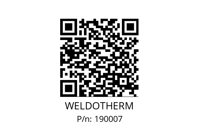   WELDOTHERM 190007