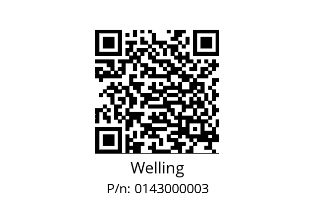   Welling 0143000003