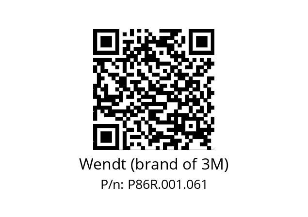   Wendt (brand of 3M) P86R.001.061