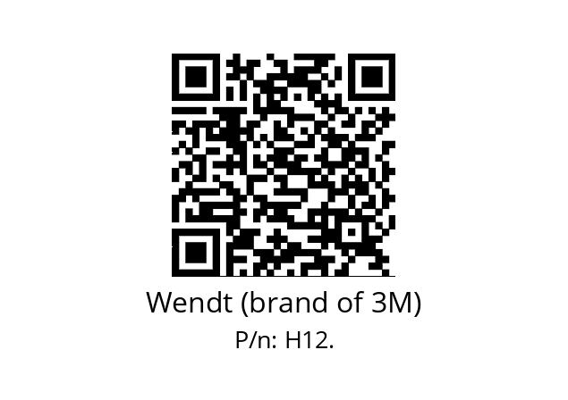   Wendt (brand of 3M) H12.