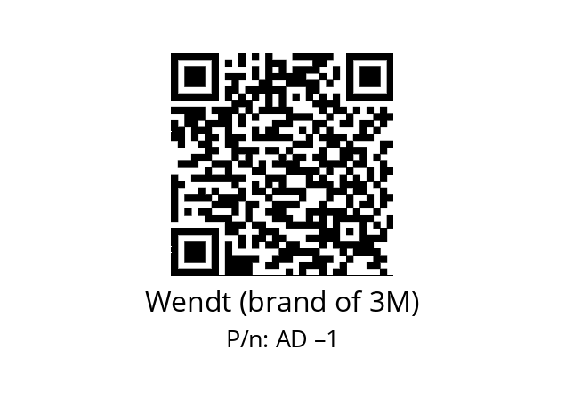   Wendt (brand of 3M) AD –1