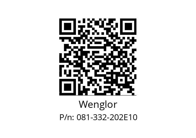   Wenglor 081-332-202E10