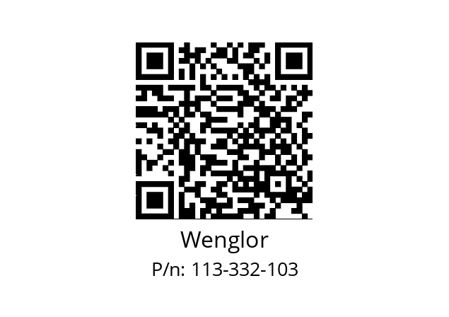   Wenglor 113-332-103