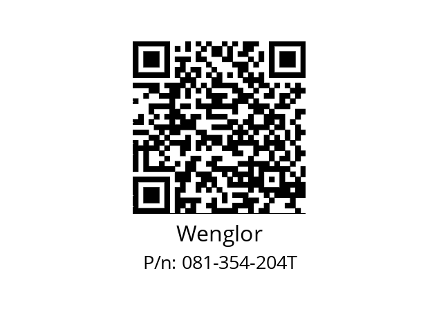   Wenglor 081-354-204T