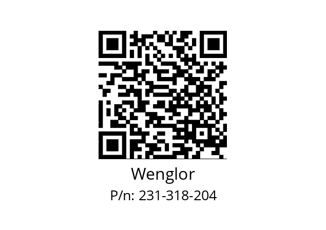   Wenglor 231-318-204