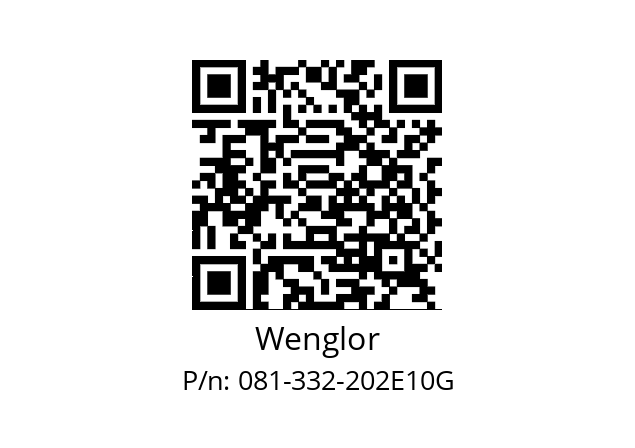   Wenglor 081-332-202E10G