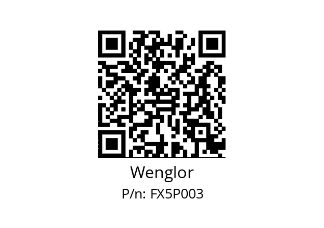   Wenglor FX5P003