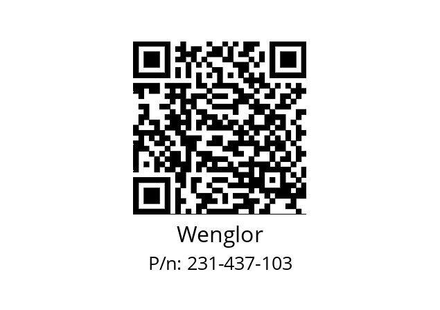   Wenglor 231-437-103