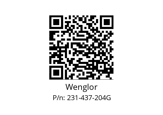   Wenglor 231-437-204G