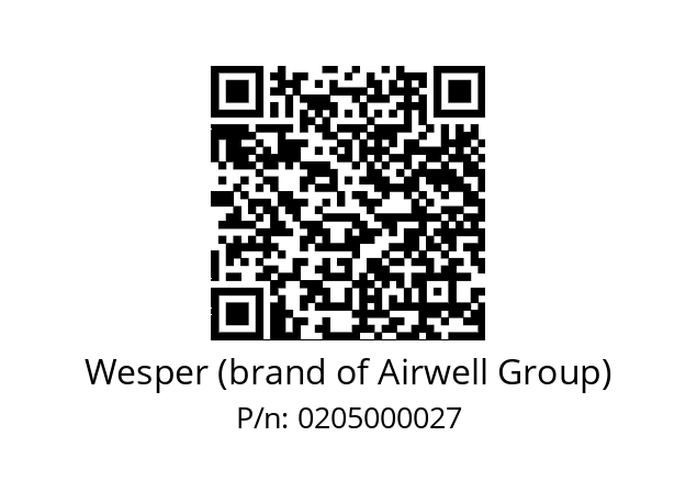   Wesper (brand of Airwell Group) 0205000027