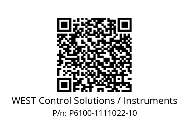   WEST Control Solutions / Instruments P6100-1111022-10