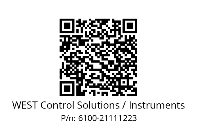   WEST Control Solutions / Instruments 6100-21111223