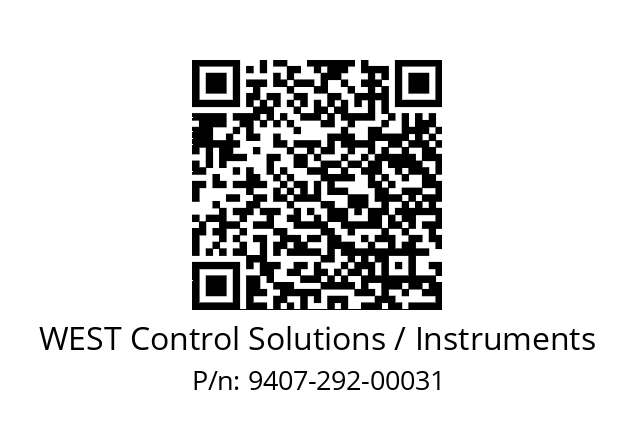   WEST Control Solutions / Instruments 9407-292-00031