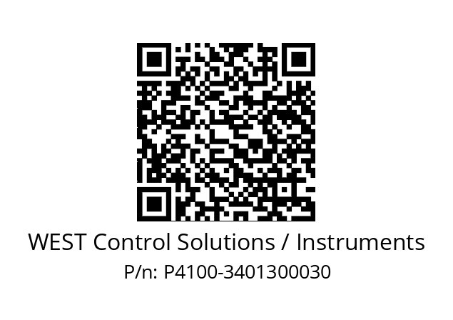   WEST Control Solutions / Instruments P4100-3401300030