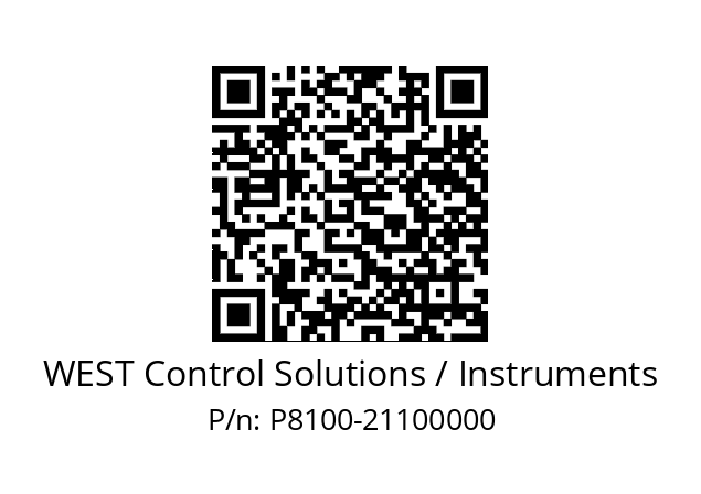   WEST Control Solutions / Instruments P8100-21100000