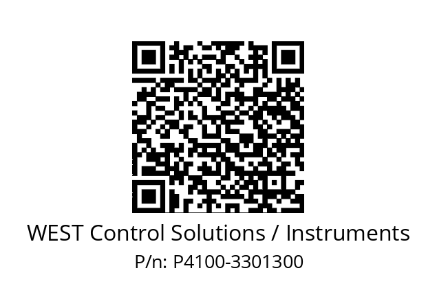   WEST Control Solutions / Instruments P4100-3301300