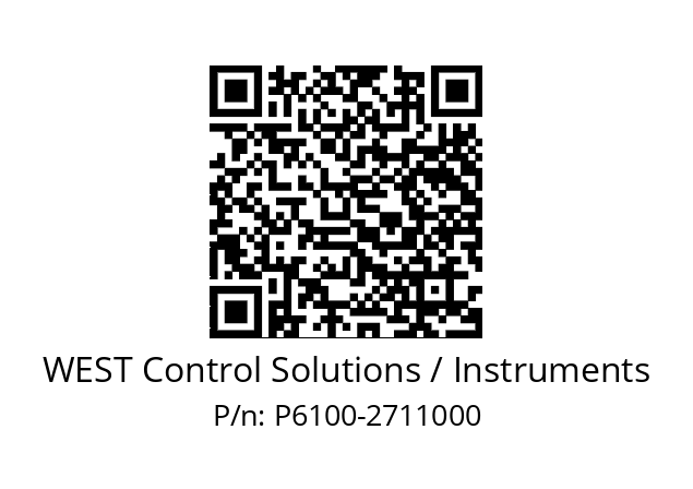   WEST Control Solutions / Instruments P6100-2711000