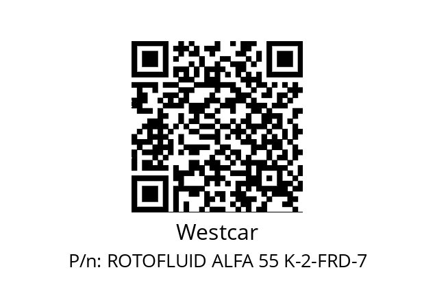   Westcar ROTOFLUID ALFA 55 K-2-FRD-7