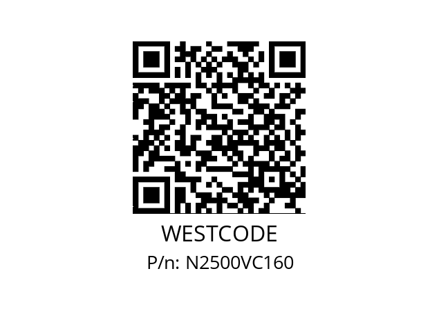   WESTCODE N2500VC160