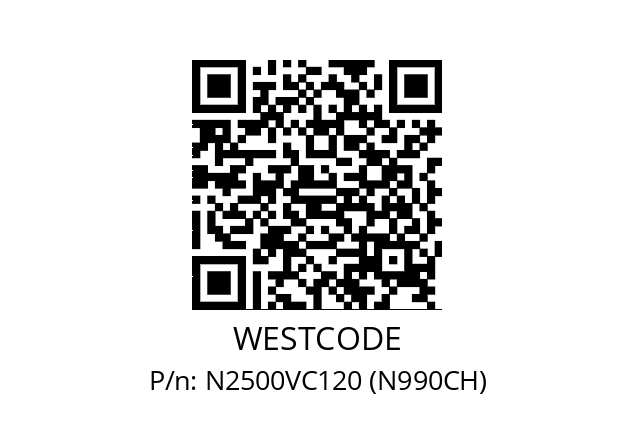   WESTCODE N2500VC120 (N990CH)