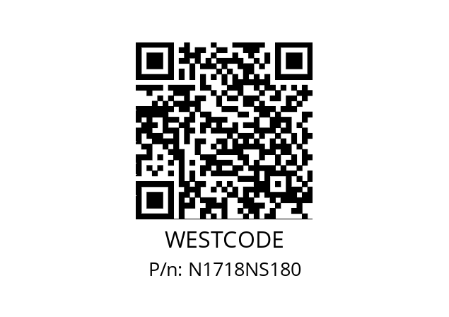   WESTCODE N1718NS180